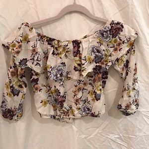 Off the Shoulder Floral Top